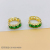 Wangbang Jewelry Colorful Artificial Gemstone Small Ear Bone Ring Small Earrings European and American Fashion Retro Small Ear Ring Earrings