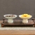 Small Ceramic Compote Fruit Plate Chinese Retro Tea Cake Tray Dessert Flat Ware Worship Plate Dried Fruit Tray Tableware Household
