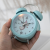 Creative New Cartoon Dinosaur 3-Inch Metal Bell Alarm Clock with Light Student Children Bedside Alarm Watch Gift Toy