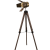 Nordic Industrial Style Distressed Loft Photography Lamp Retro Real Wooden Tripod American Floor Lamp Living Room