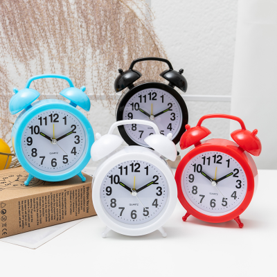 Simple Style Creative Fake Bell Alarm Clock Student Children Bedroom Bedside Color Alarm Watch Big Digital Alarm Clock for the Elderly