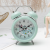 Creative New Cute Cartoon Animal White 3-Inch Metal Bell Alarm Clock Children Student Bedroom Desktop Alarm Watch