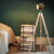 American Retro Tripod Wooden Floor Lamp Creative Study Bedroom Living Room Floor Lamp Ins Lamp