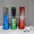 New plastic flashlight USB charging portable color mixing