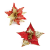 Glitter Artificial Christmas Flowers Xmas Tree Decorations Ornaments Merry Christmas Decorations for Home New Year 