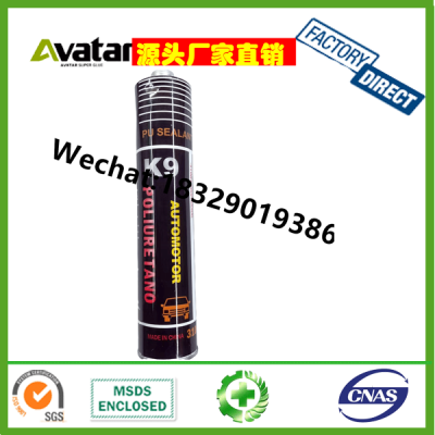 K9 310ml Tube Waterproof Auto Windscreen Glass Sealant Windshield Urethane Glue Pu Polyurethane Silicone Sealant