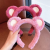 Strawberry Bear Fluffy Hair Band Women's Autumn and Winter Face Wash Headband Cute Cute Maiden Style Headdress Hair Band