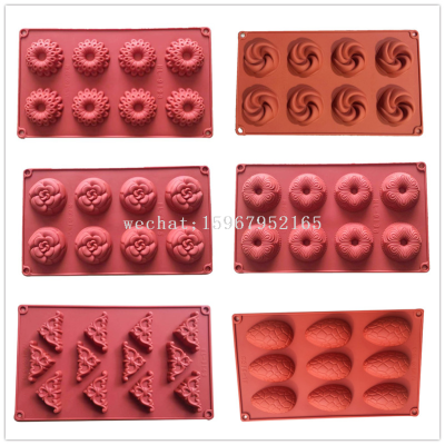 FDA Silicone Material Top Hat Steamed Stuffed Bun Bamboo Hat Shape Silicone Cake Mould Worker Factory Direct Sales