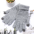 Winter New Knitted Solid Color with Fur Warm Student Gloves Men's and Women Outdoor Riding Touch Screen Jacquard Gloves