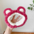 Strawberry Bear Fluffy Hair Band Women's Autumn and Winter Face Wash Headband Cute Cute Maiden Style Headdress Hair Band