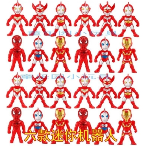 toy ote chinese superman mini toy moving man fighting little monster steel spider-man children‘s doll