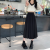 Women's Coffee Pleated Skirt with Shirt, Autumn and Winter High Waist A- line Skirt Mid-Length Skirt, 2022 New