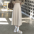 Women's Coffee Pleated Skirt with Shirt, Autumn and Winter High Waist A- line Skirt Mid-Length Skirt, 2022 New