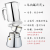 304 Stainless Steel Moka Pot Applicable Induction Cooker with Pressure Pink Lens Portable Italian Coffee Pot