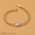 Luxury Diamond Women's Fashion Ornament Oval Chain Bracelet Hip Hop Cool Bracelet All-Match Bracelet Wholesale