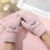 Bear Gloves Winter Korean Style Girl's Five-Finger Smiley Face Touch Screen Cute Cold-Resistant Plush Warm Student 