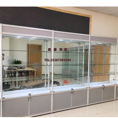 Show Case Glass Display Stand Aluminium Alloy Display Stand