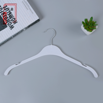 Pingxin Plastic Products White Children's Hanger Shirt Hanger Men's and Women's Shirt Universal Plastic Hanger