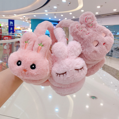 Autumn and Winter Children's Warm Fruit Cartoon Earmuff Baby Earmuffs Cute Ear Warmer Student Plush Earmuff Wholesale