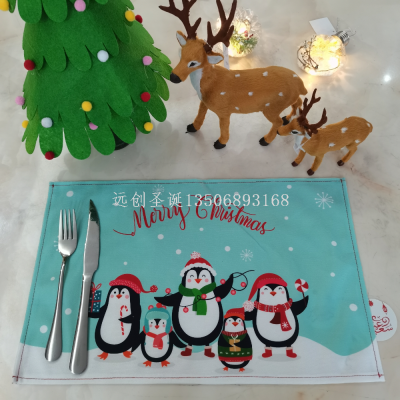 Christmas Decoration Placemat Table Supplies Restaurant Decoration Scene Decoration Fabric New Fashion Factory Direct Sales