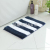 Two-Color Thickened Striped Suede Super Soft Absorbent Non-Slip TPR Bottom Foot Mat Bathroom Door Mat Entrance Entrance Carpet