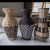 Straw Vase Rattan Vase Living Room Decoration Straw Double-Gourd Vase Corn Husk Woven Vase Rattan Basket