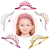 New Crown Hair Band Headwear Sweet Princess Hair Accessories Fashion Baby Glitter Rhinestone Children's Hair Band