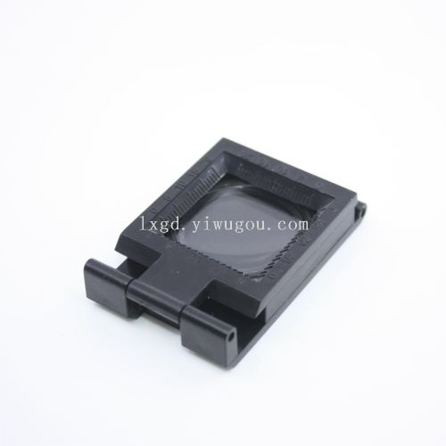 plastic 8 times foldable 27mm caliber acrylic lens cloth inspection mirror magnifying glass 14111