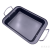 Square Cake Steaming Plate Non-Stick Rectangular Cake Barbecue Plate Square Plate DIY Baking Oven Biscuit Baking Tray