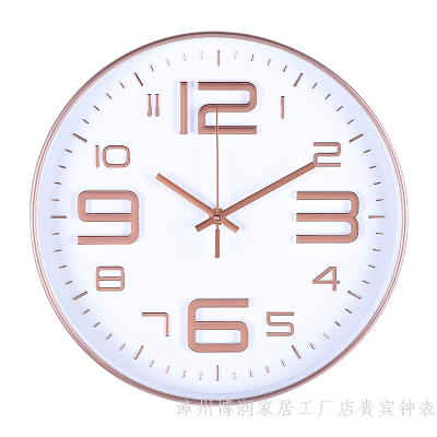 Factory Wholesale Clock Living Room Mute Creative Wall Clock Simple Top-Selling Product Fashion Clock Wall Hanging Home Stereo Digital