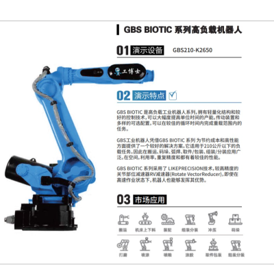 gongboshi GBS Biotic Series High Load Robot GBS210-K2650