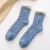 Non-Lint Coral Fleece Sleeping Socks Fleece-Lined Thickened Mid-Calf Plush Room SocksThermal Towel Maternity Socks