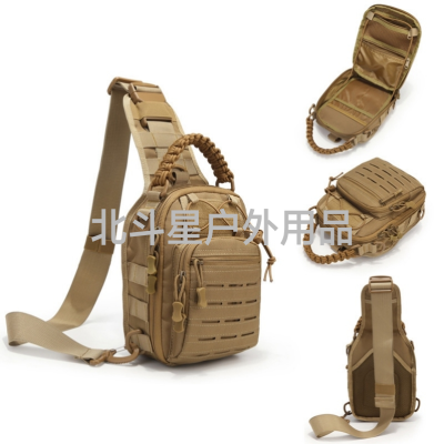 Tactical Chest Bag Military Fans Outdoor Waterproof Shoulder Bag Riding Lure Bag Function Camping Hiking Backpack Men's Upgraded Version