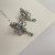 Sweet Zircon Bowknot Water Drop Sterling Silver Needle Earrings for Women New Simple Fashion Ins Versatile Earrings