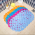 New Factory Direct Sales Oval Shell Bathroom Non-Slip Mat Transparent Solid Color Printing Environmentally Friendly Silicone Massage Foot Mat