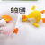 Creative New Undress Duck Decompression Compressable Musical Toy Vent Flash Duck Squeeze Small Animal in Stock Wholesale