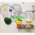 Love Grid Photo Wall Internet Celebrity Iron Wire Grid Storage Rack Girl's Room Layout Dormitory Photo Frame Wall