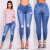 American Wide Leg Jeans for Women Autumn New Super High Waist Loose Slightly Flared Mop Pants Tide