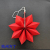 Spring Festival Red Floral Paper Fan Flower Wedding Festival Decoration Red Paper Fan New Year Blessing Poke Folding Paper Fan Blessing Fan Wholesale