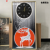 Crystal Porcelain Painting Entrance Painting Crystal Porcelain plus Clock Painting Nordic Light Luxury Abstract Decorative Painting Restaurant Wallpaper Craft Frame