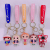 PVC Flexible Glue Cartoon Key Button Popular Chainsaw ABC Letter Legend Harry Potter Rainbow Bear Pendant