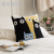 2022 Warm and Soft Autumn and Winter New Arrival New Moon Cat Brothers Cushion Half Velvet Material 45*45