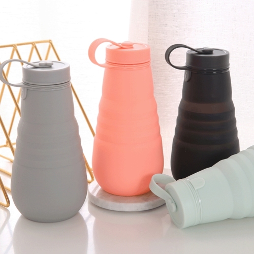 products in stock new creative silicone folding cup 500ml outdoor travel exercise kettle cross-border