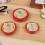 No. 12 Craft Cloth Cover Inkpad Stamp Pad Quick-Drying Stamp Pad Red round Large Quick-Drying Indonesian Financial Seal