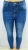 Women's Jeans Amazon EBay Cross-Border Wish High Waist High Elastic Big Ripped Pencil Tappered Jeans for Women
