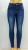   Cross-Border Denim Manufacturer Amazon Ripped Tassel Elastic Mid-Waist Small Straight-eg Jeans Women's Super Hot