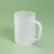 Thermal Transfer Frosted Color Handle Glass Picture Printing Coating Sublimation High Boron Heat-Resistance Glass Mug 350ml