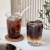 Ice American Latte Coffee Cup Ins Style Glass High Temperature Resistant Minimalist Water Cup Milk Cup Drink Cup Juice Cup