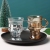 Glass Vintage European Style Water Cup Teacup Household Milky Tea Cup Wine Glass with Handle Good-looking Coffee Cup Cup H
