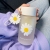 Glass Cup Women's Small Portable Simple, Indie and Cute Creative Personalized Trend Mori Style Trending Girl Cup